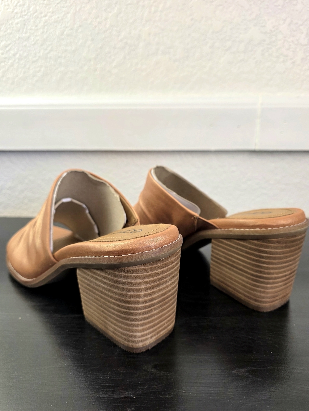 Earth Adara Slip On Dress Sandal, Ruched Mules With Stacked Block Heels - Picture 5 of 16